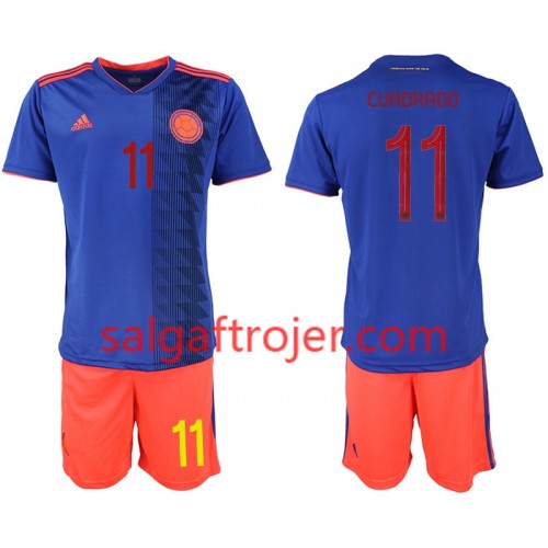 Colombia Fodboldtrøjer CUADRADO 11 Børn Udebanesæt Copa América 2019 Kort ærmer Colombia Fodboldtrøjer CUADRADO 11 Børn Udebanesæt Copa América 2019 Kort ærmer